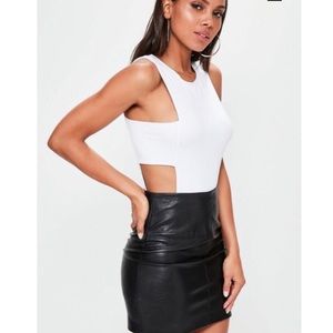 Missguided white body suit